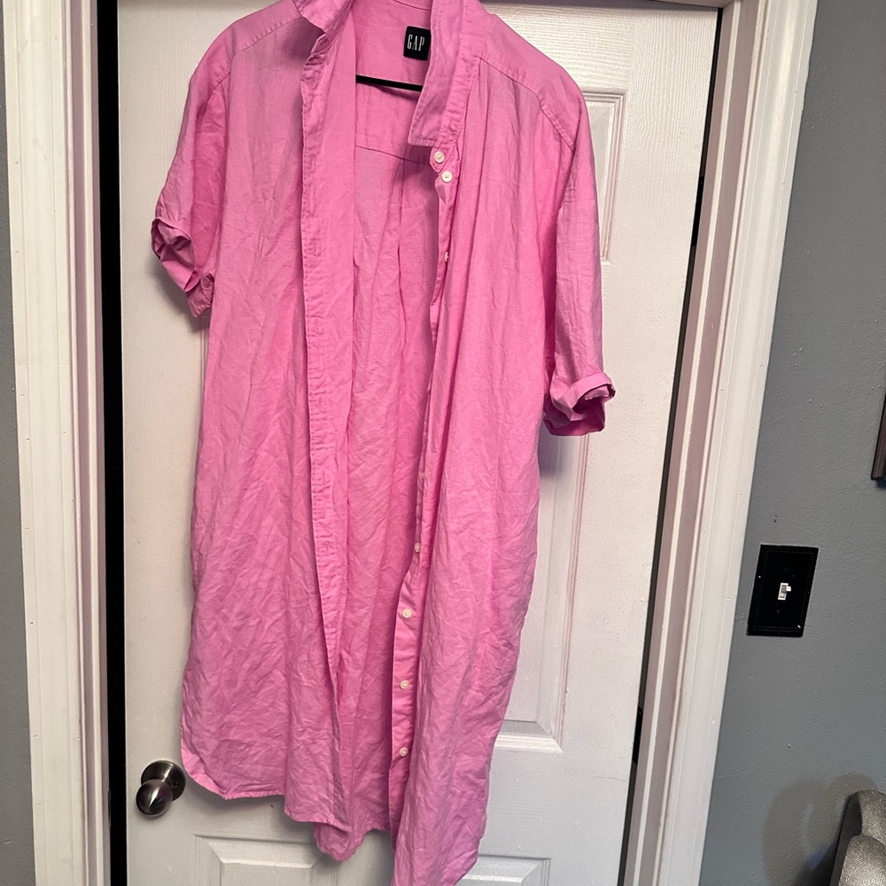 Button down shirt dress